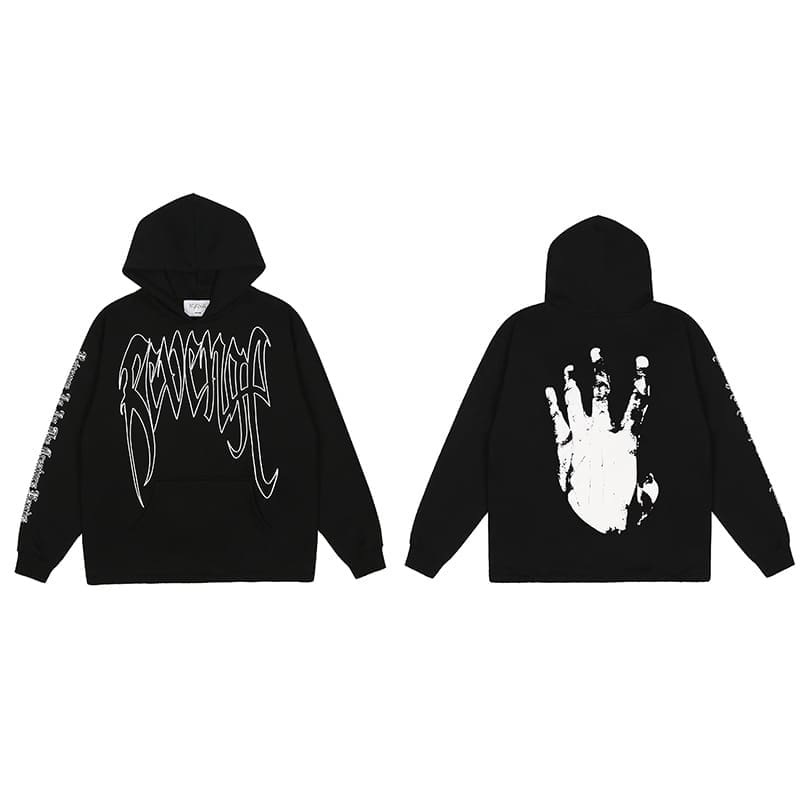 Revenge Keel Smoke Skull Hoodie 2