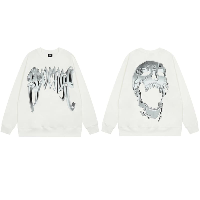 Revenge Metal Skull Sweater