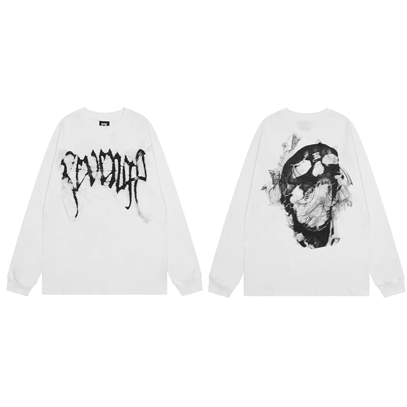 Revenge Metal Skull Sweater