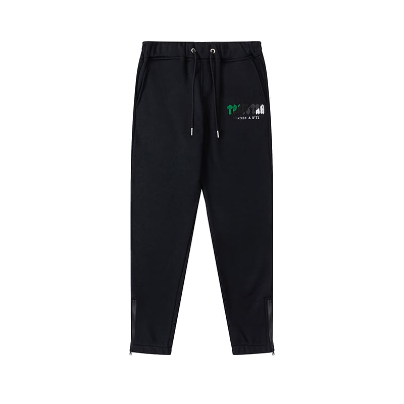 Trapstar Green Black Towel Embroidery Sweatsuit