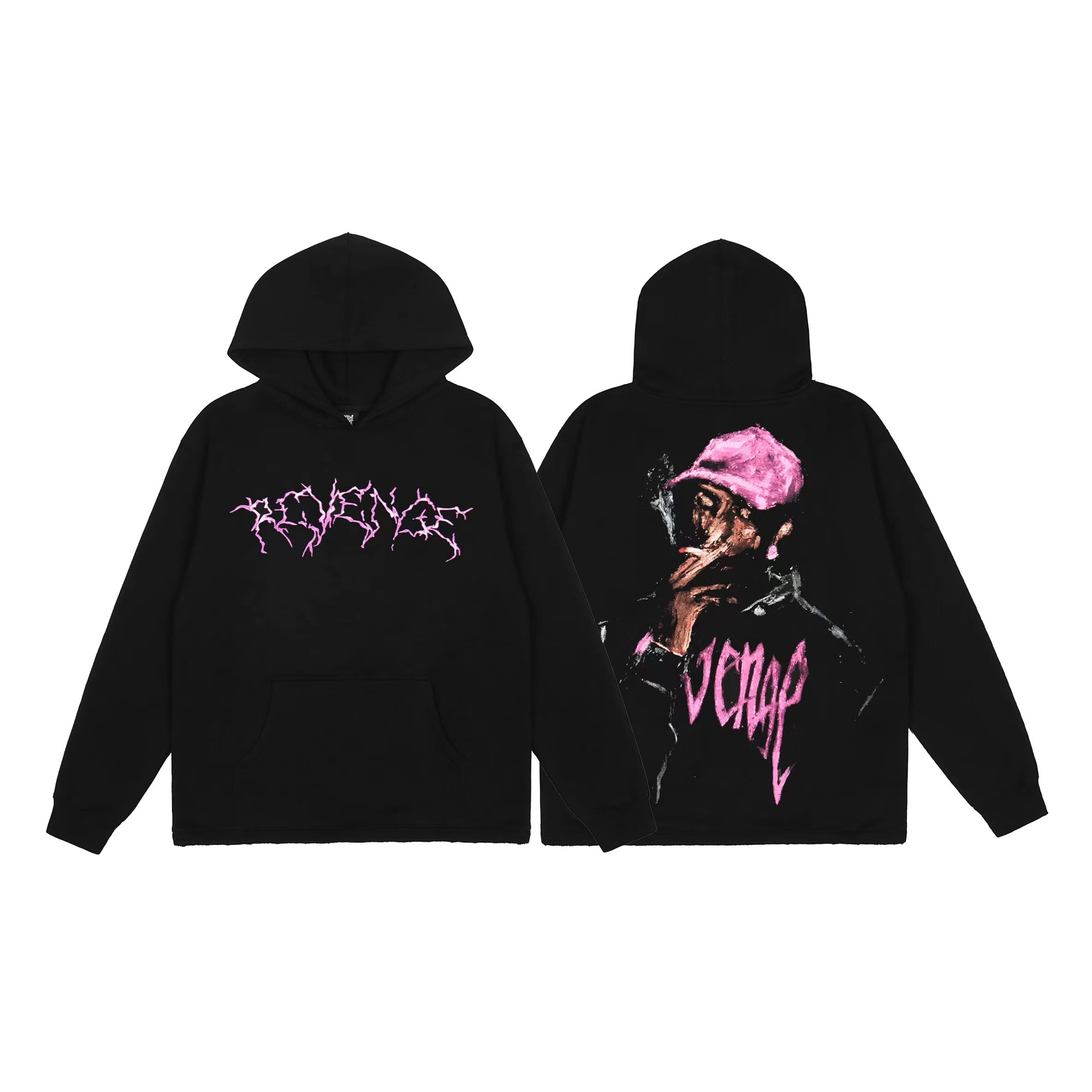 Revenge Keel Smoke Skull Hoodie 2