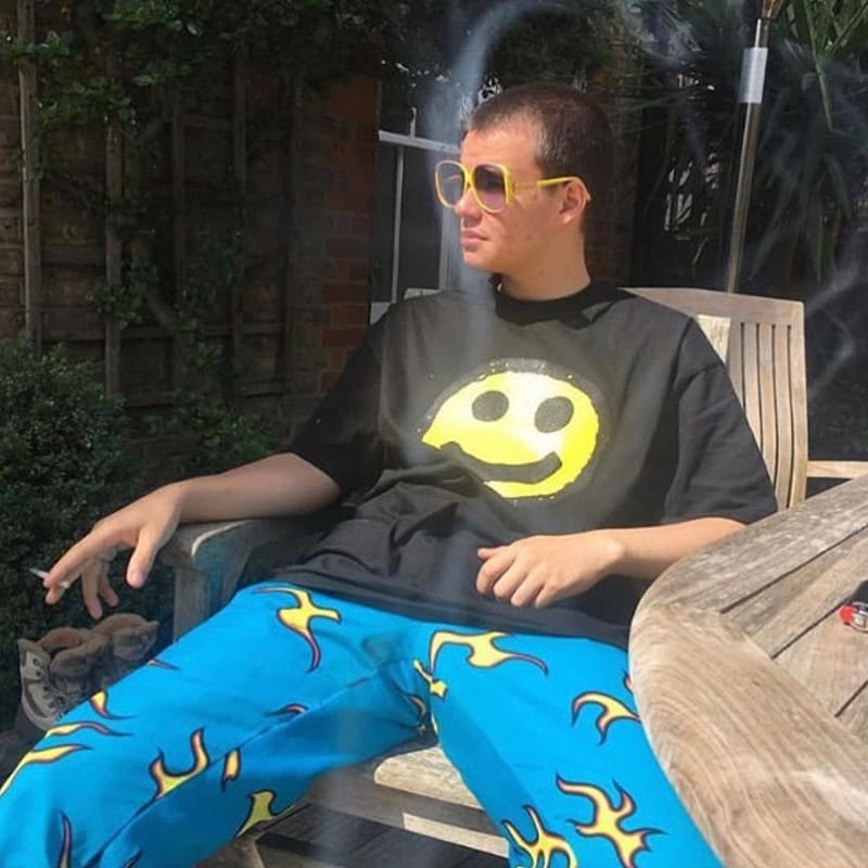 Golf Wang Blue Flame Straight-Leg Pants