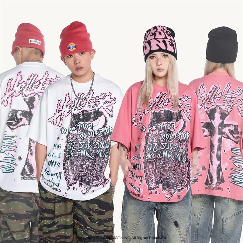 H*lst*r vintage full printed tee