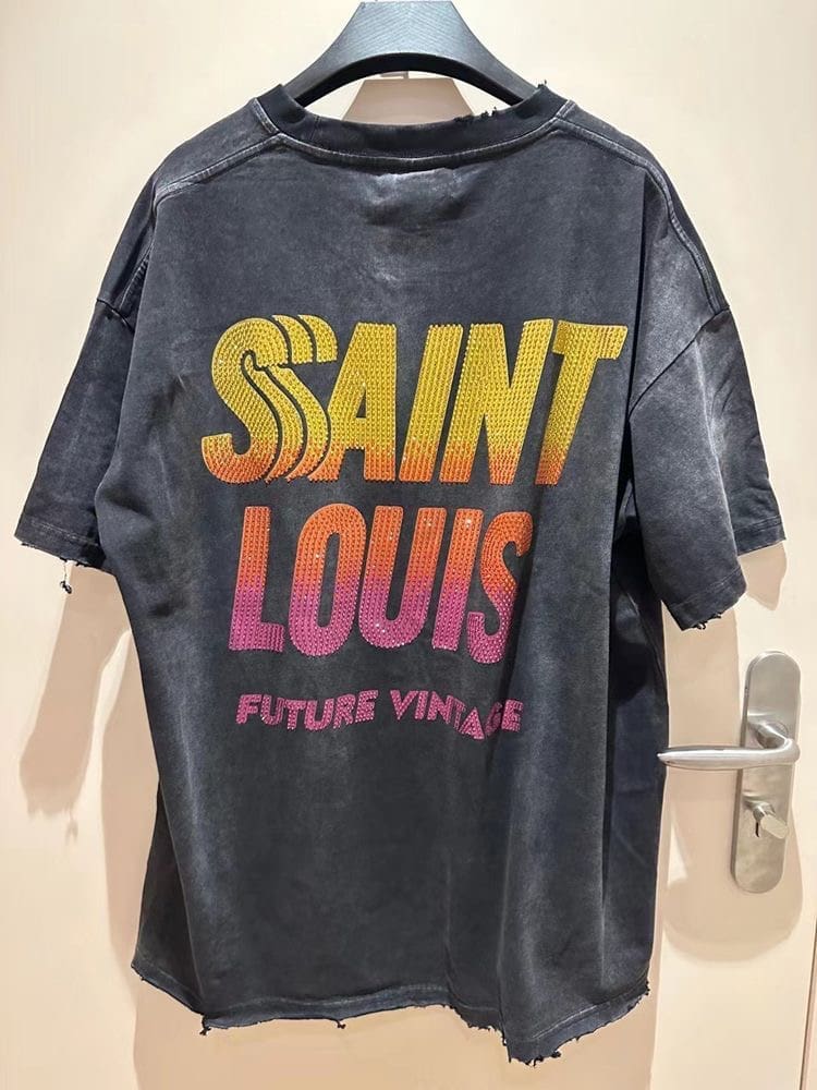 sssaint L**is “sunset crystal” tee