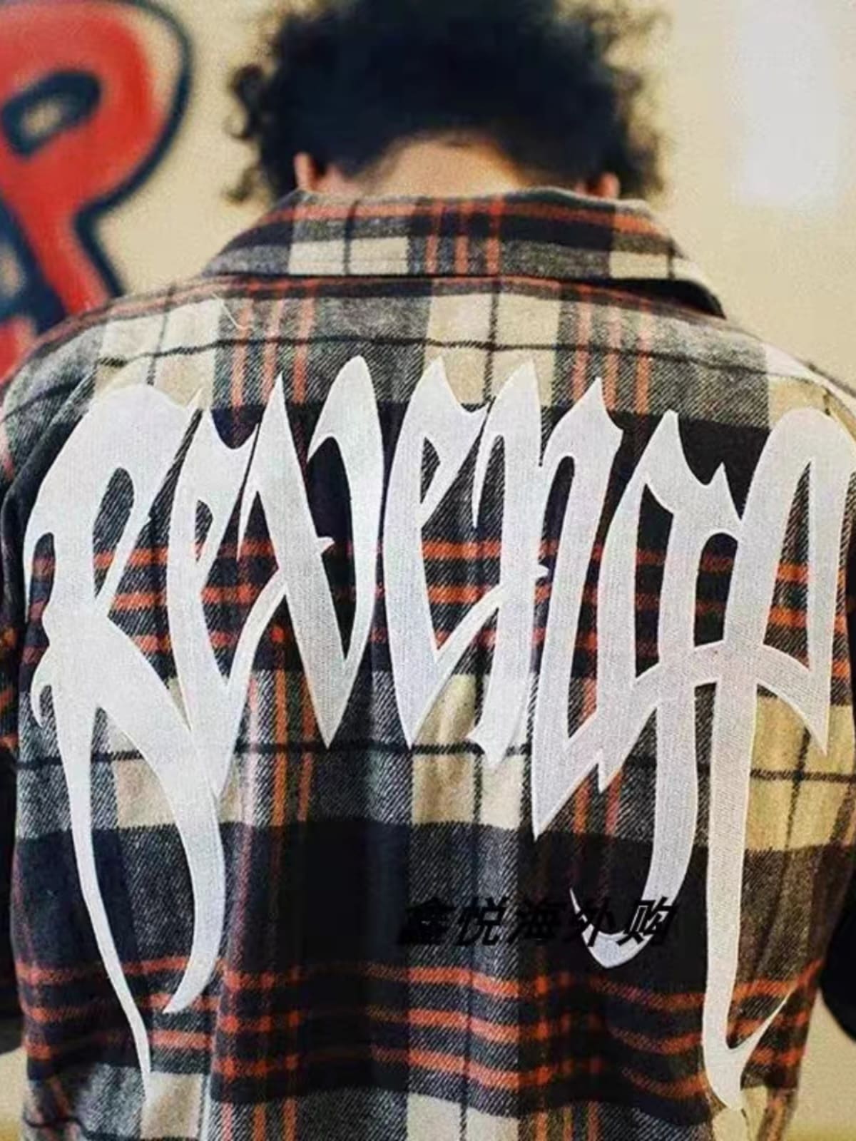 Revenge Plaid Pattern Sweater