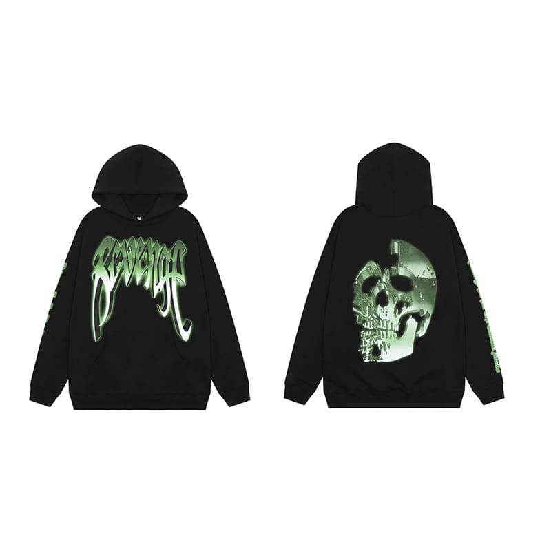 Revenge Keel Smoke Skull Hoodie 2