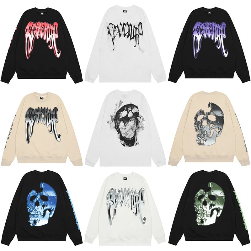 Revenge Metal Skull Sweater