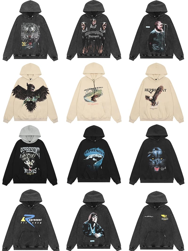 Represent Vintage Washed Doberman Pinscher Hoodie