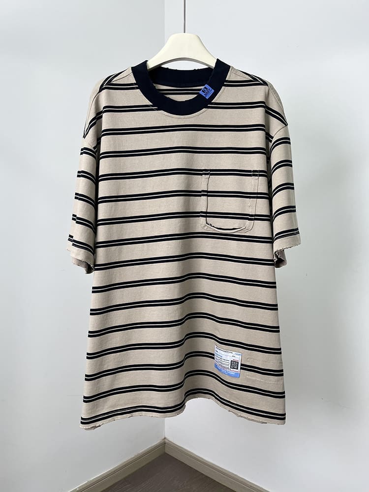h0h4 mmy Ma*s*n mihara letter stripe tee