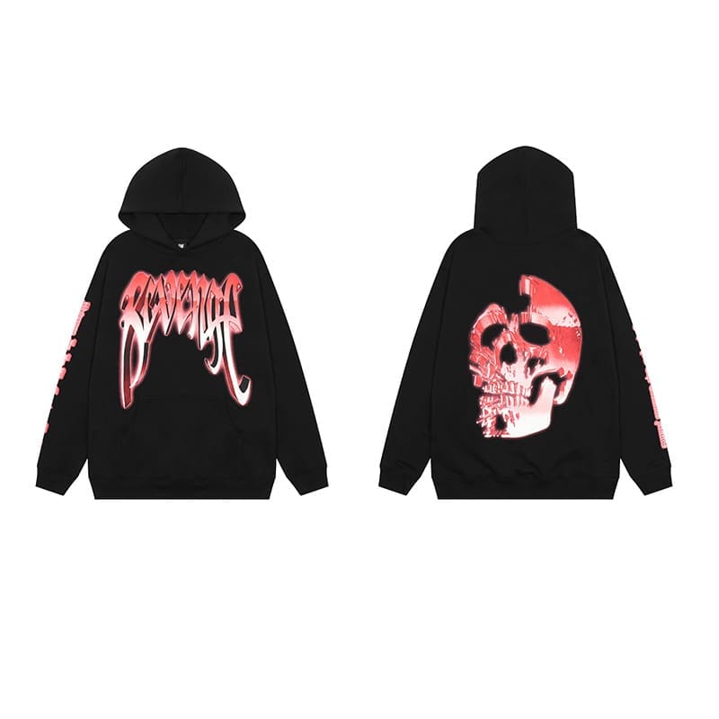 Revenge Keel Smoke Skull Hoodie 2