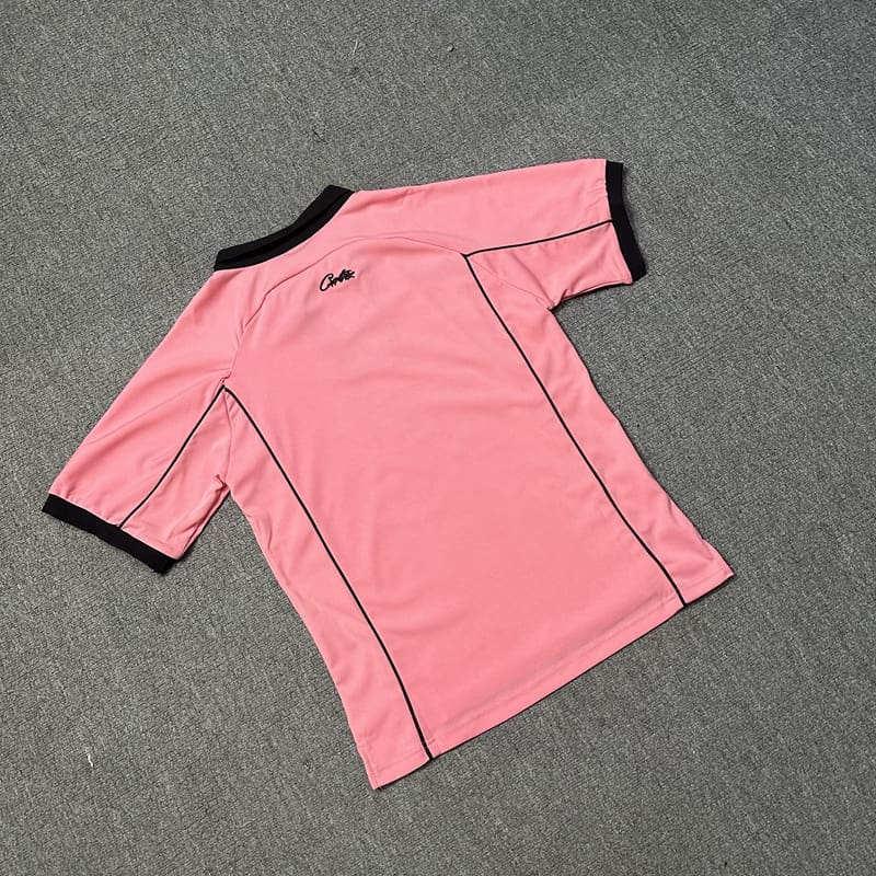 Corteiz Maychao Devil Island Flocked Soccer Tee