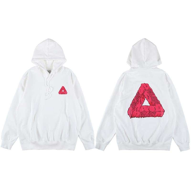 European Skateboard Triangle Print Hoodie