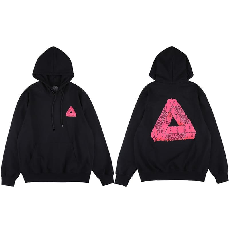 European Skateboard Triangle Print Hoodie