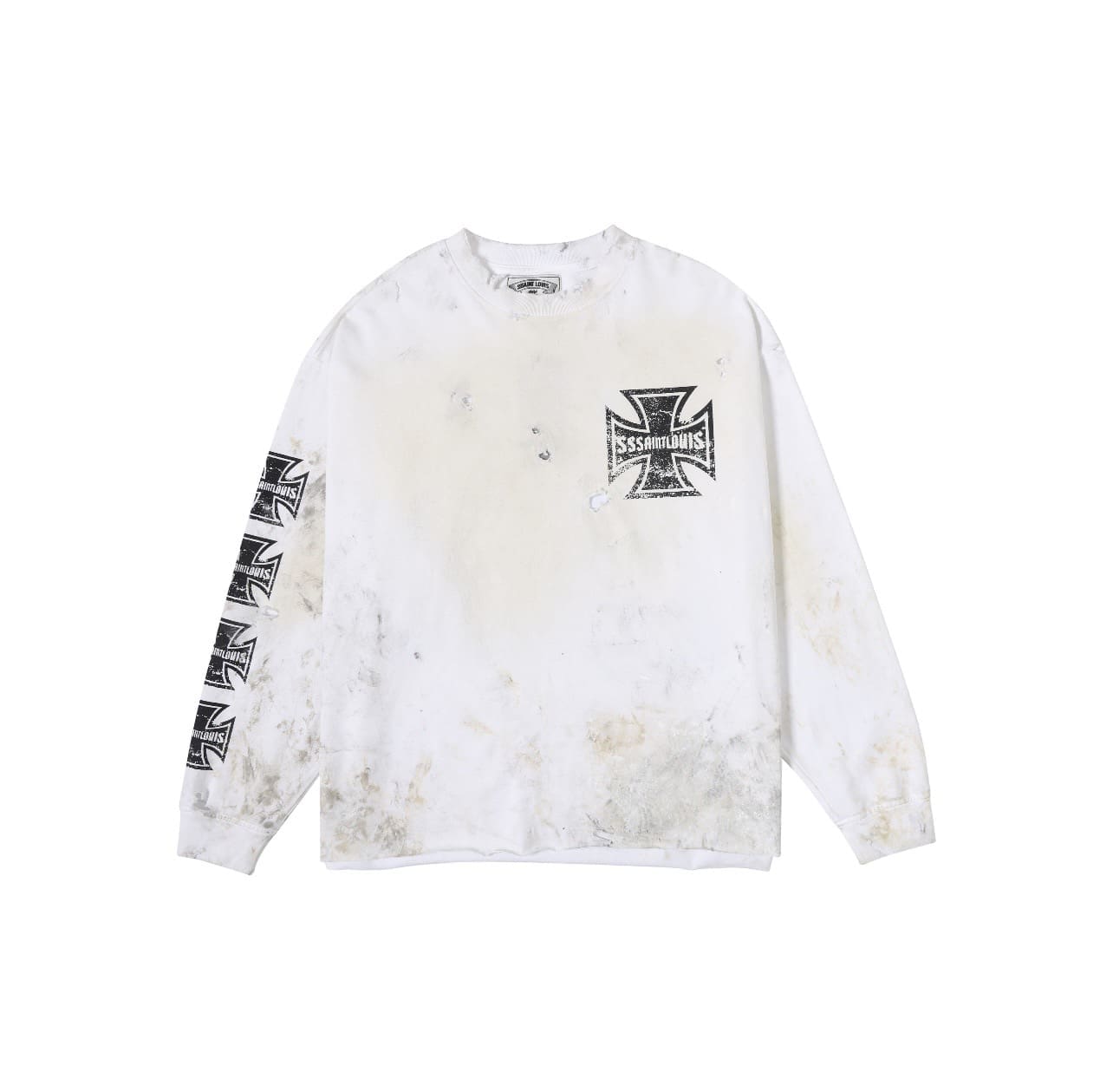 sssaint L**is street graffiti long sleeve tee