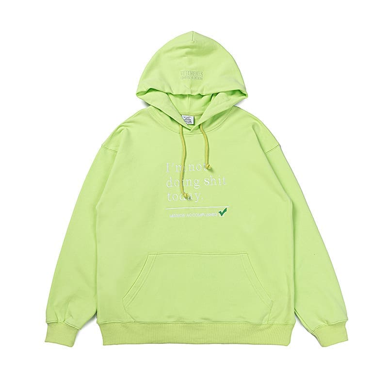 Vetements Express Letter Print Hoodie 2