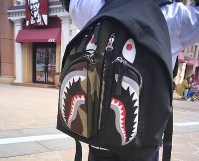 Bape Boys Girls Schoolbag Backpack