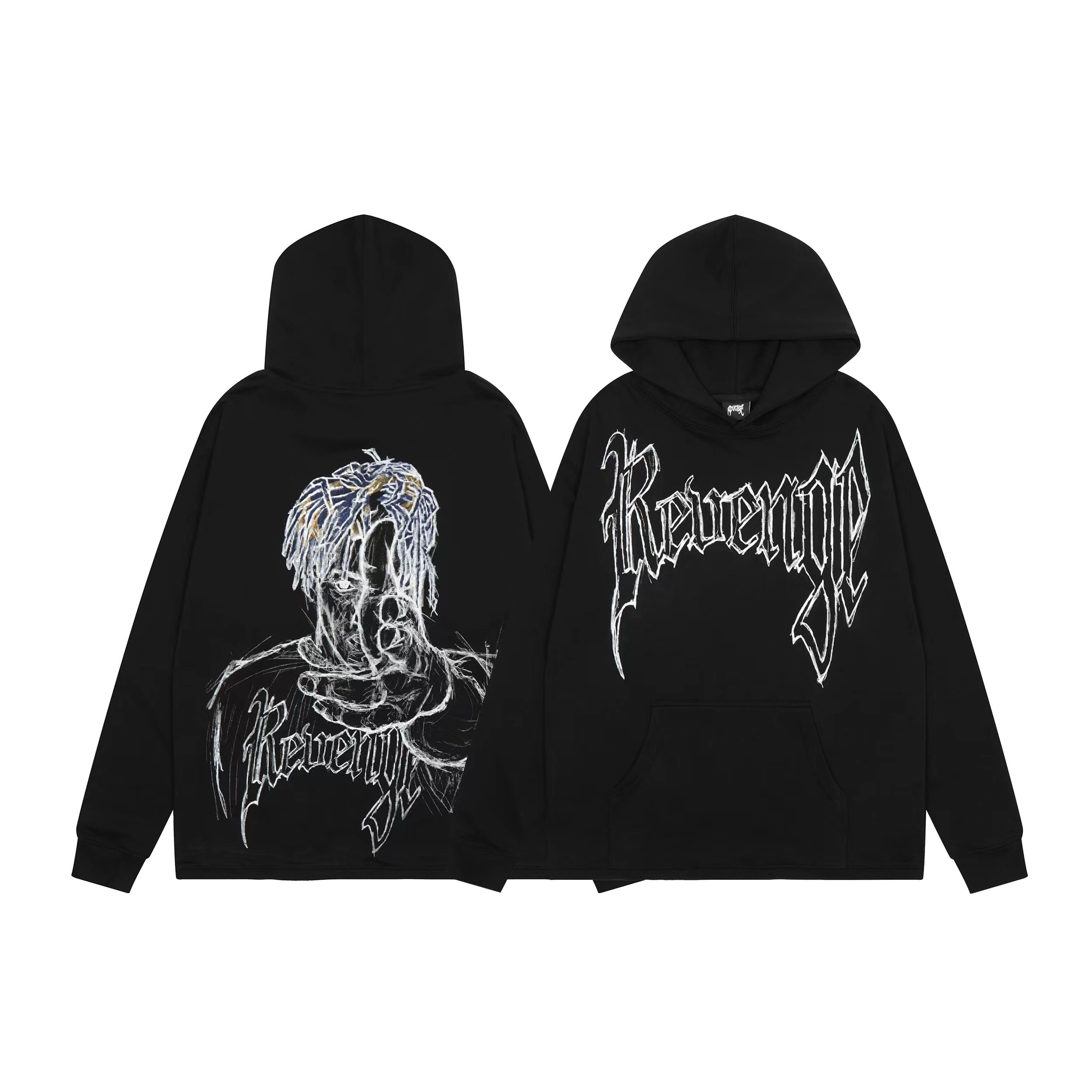 Revenge Keel Smoke Skull Hoodie 2