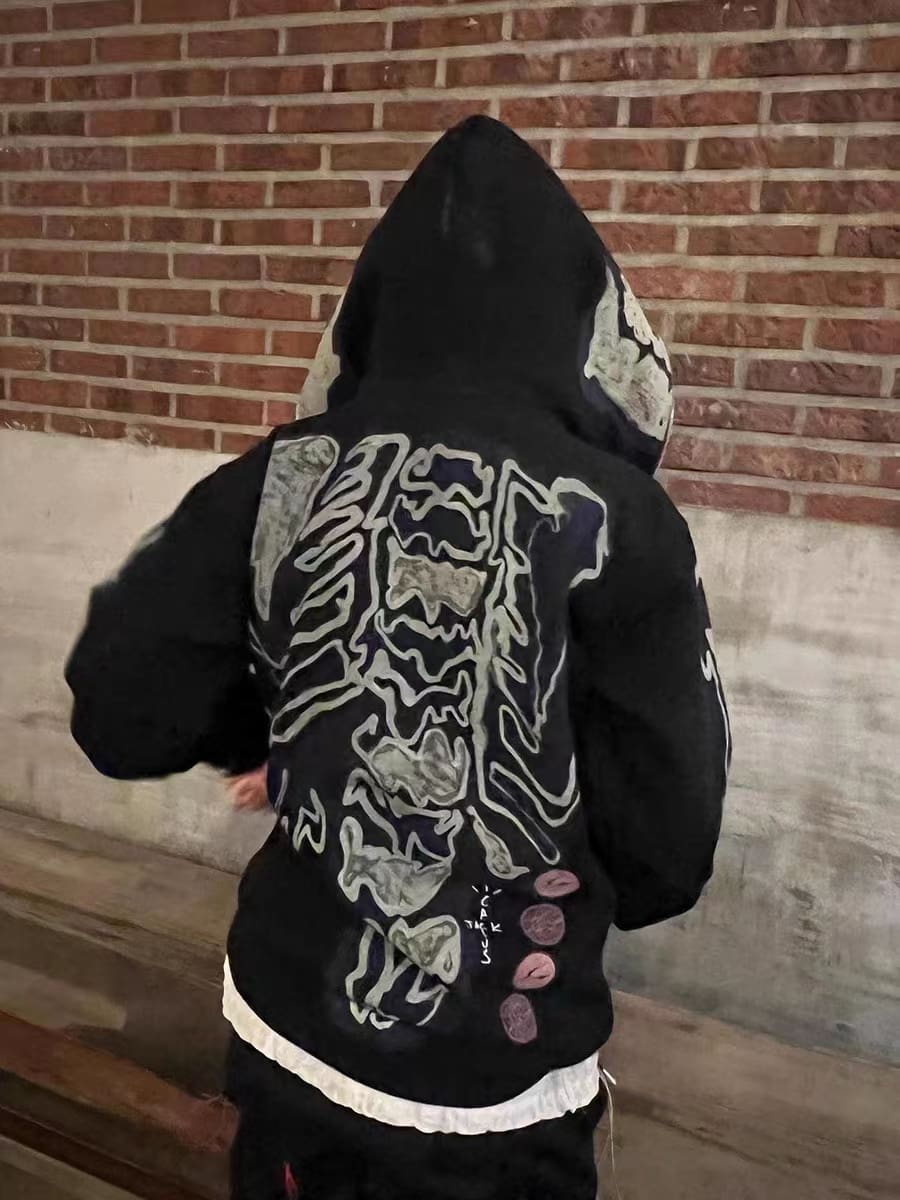 Revenge Embroidery Letter Logo Hoodie