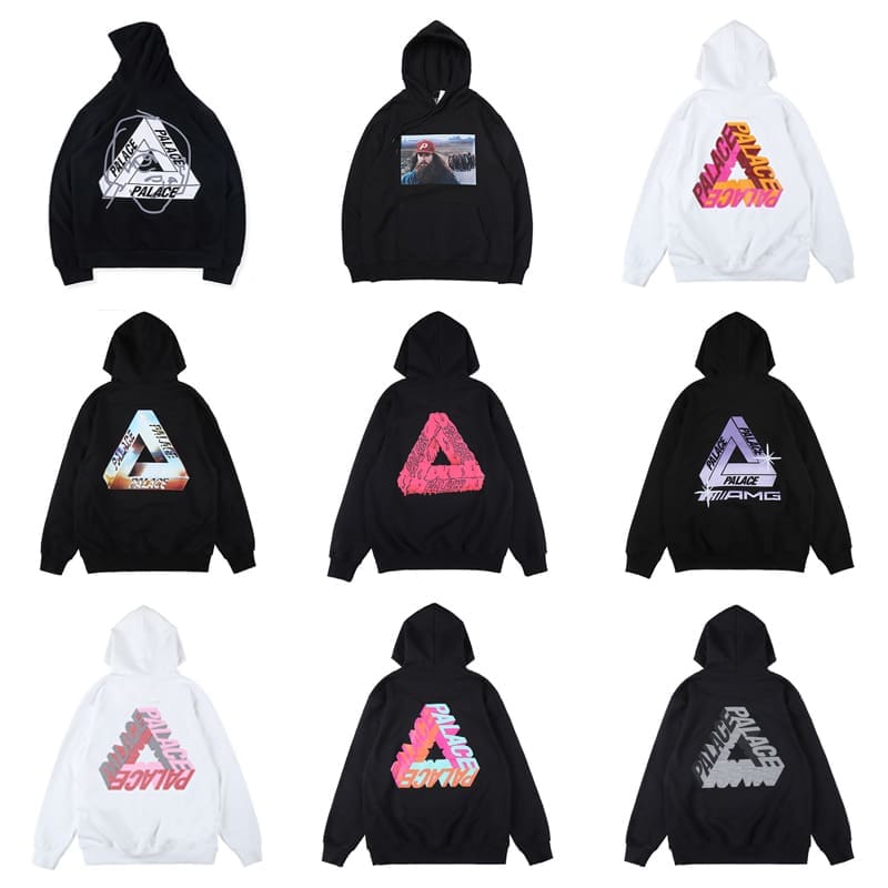 European Skateboard Triangle Print Hoodie