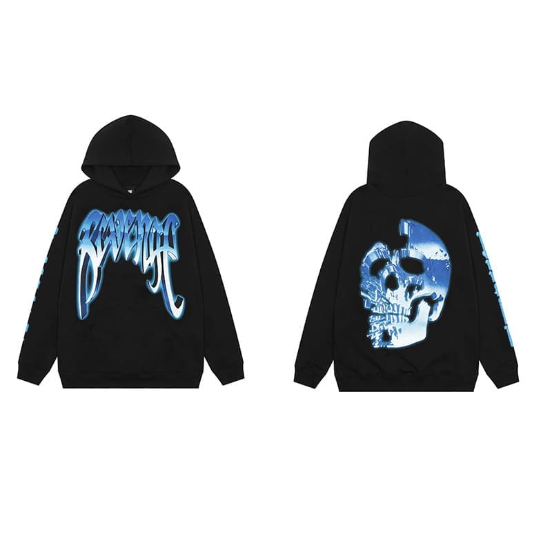 Revenge Keel Smoke Skull Hoodie 2