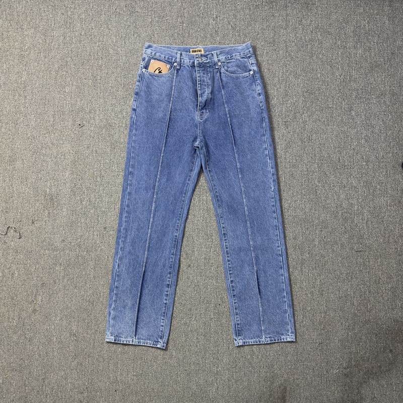 Corteiz Embroidered Five-Pointed Star Denim