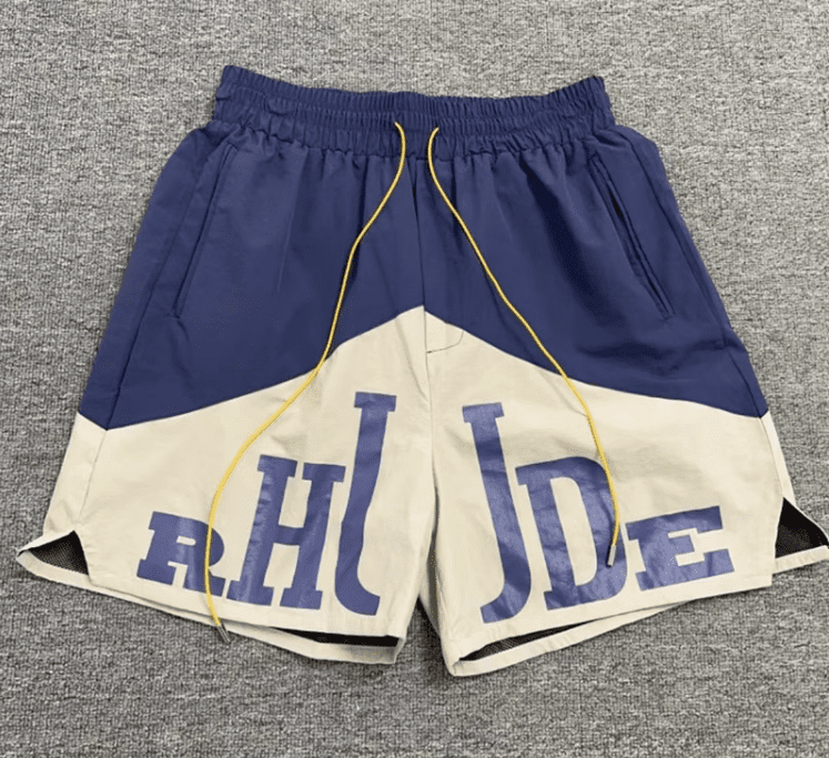 Rhude Color Contrast Patchwork Shorts