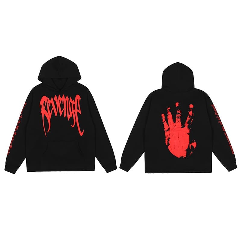 Revenge Keel Smoke Skull Hoodie 2