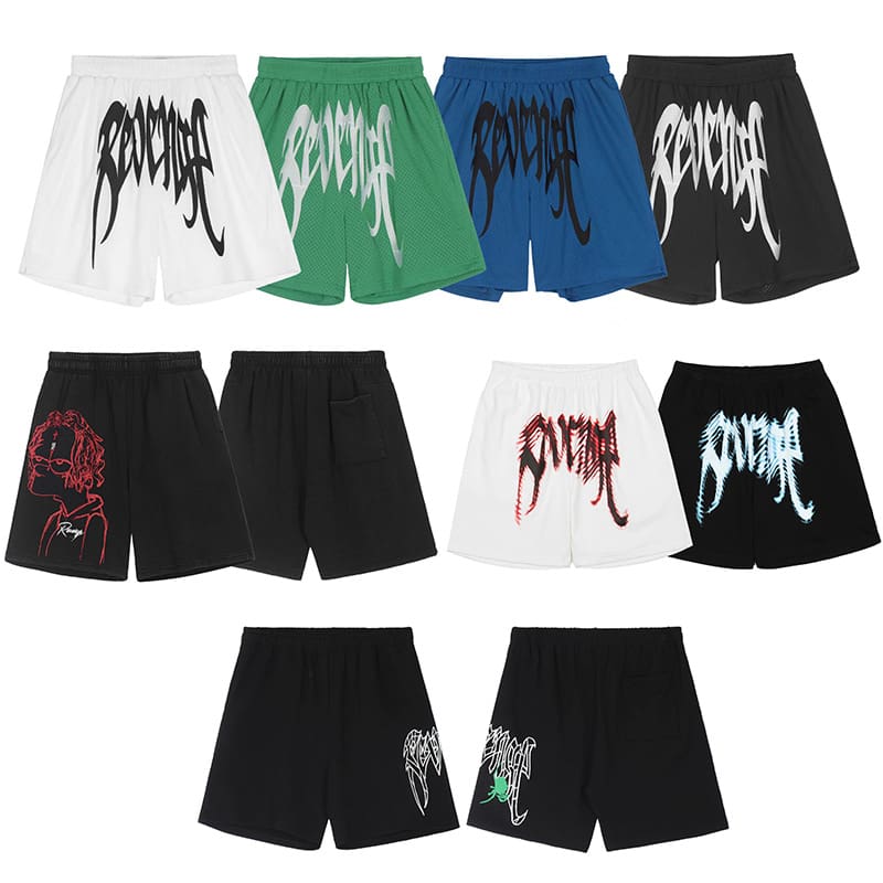Revenge Xxx Ten Embroidered Shorts