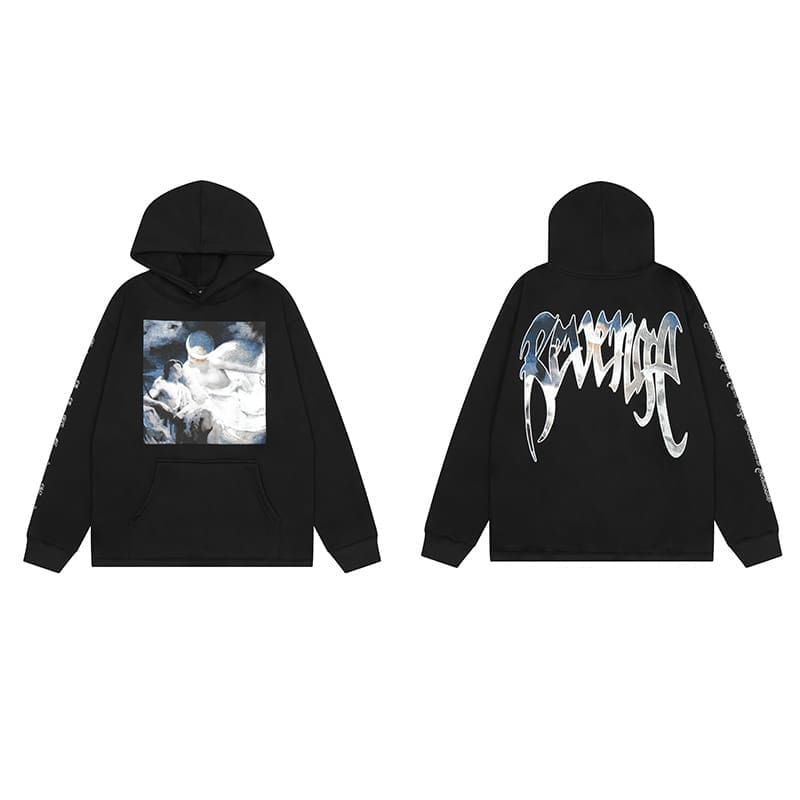 Revenge Keel Smoke Skull Hoodie 2