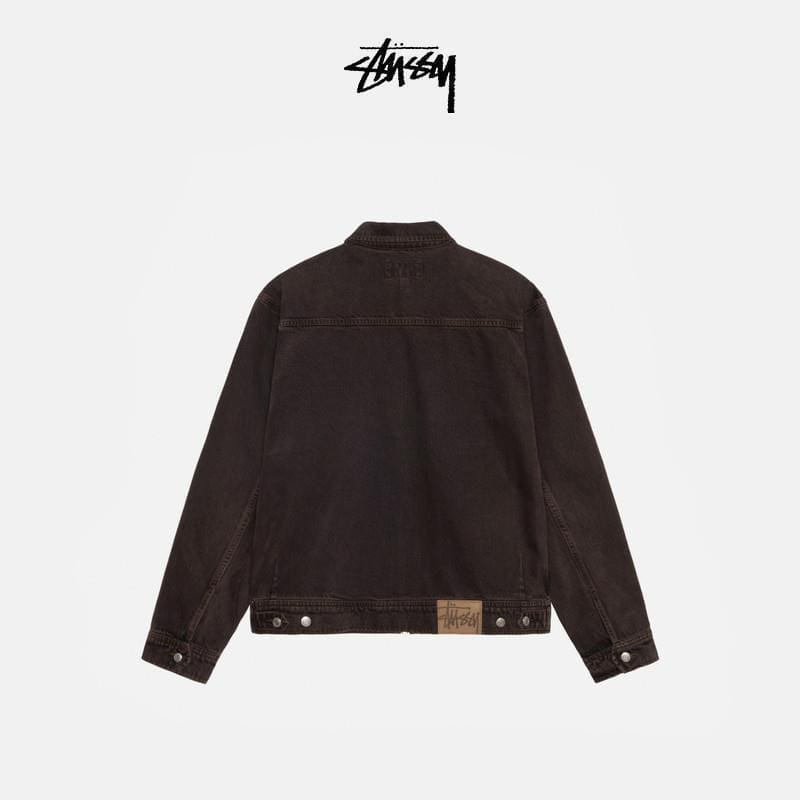 Black-Zip Work Jacket Denim