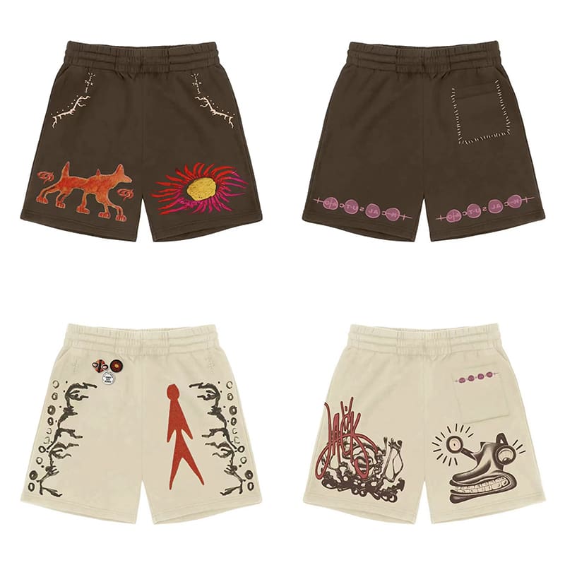 Travis Scott Cactus Jack Graffiti Shorts