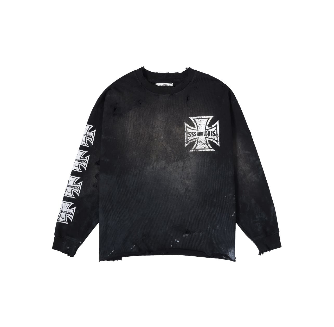 sssaint L**is street graffiti long sleeve tee