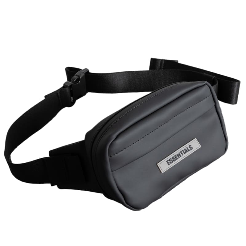 FOG Leather Belt Bag Mobile Phone Chest Bag for Men and Women