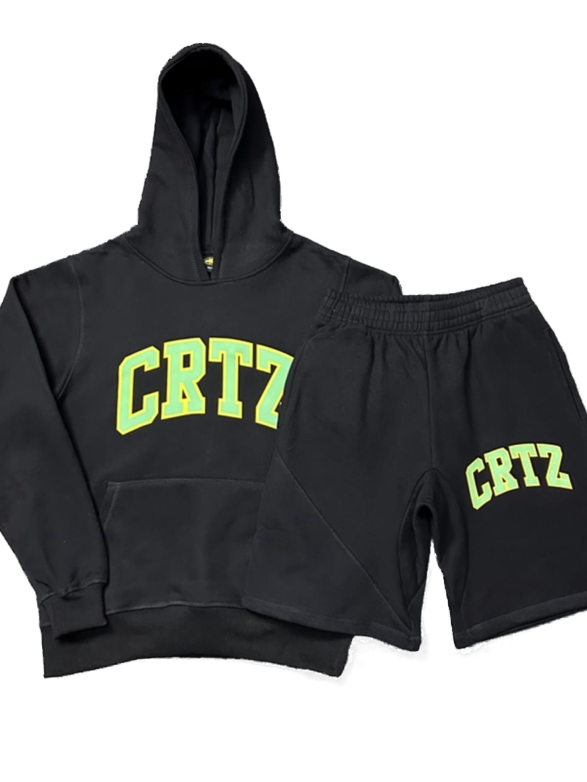 Corteiz Hooded Pullover Street Shorts Sports Set