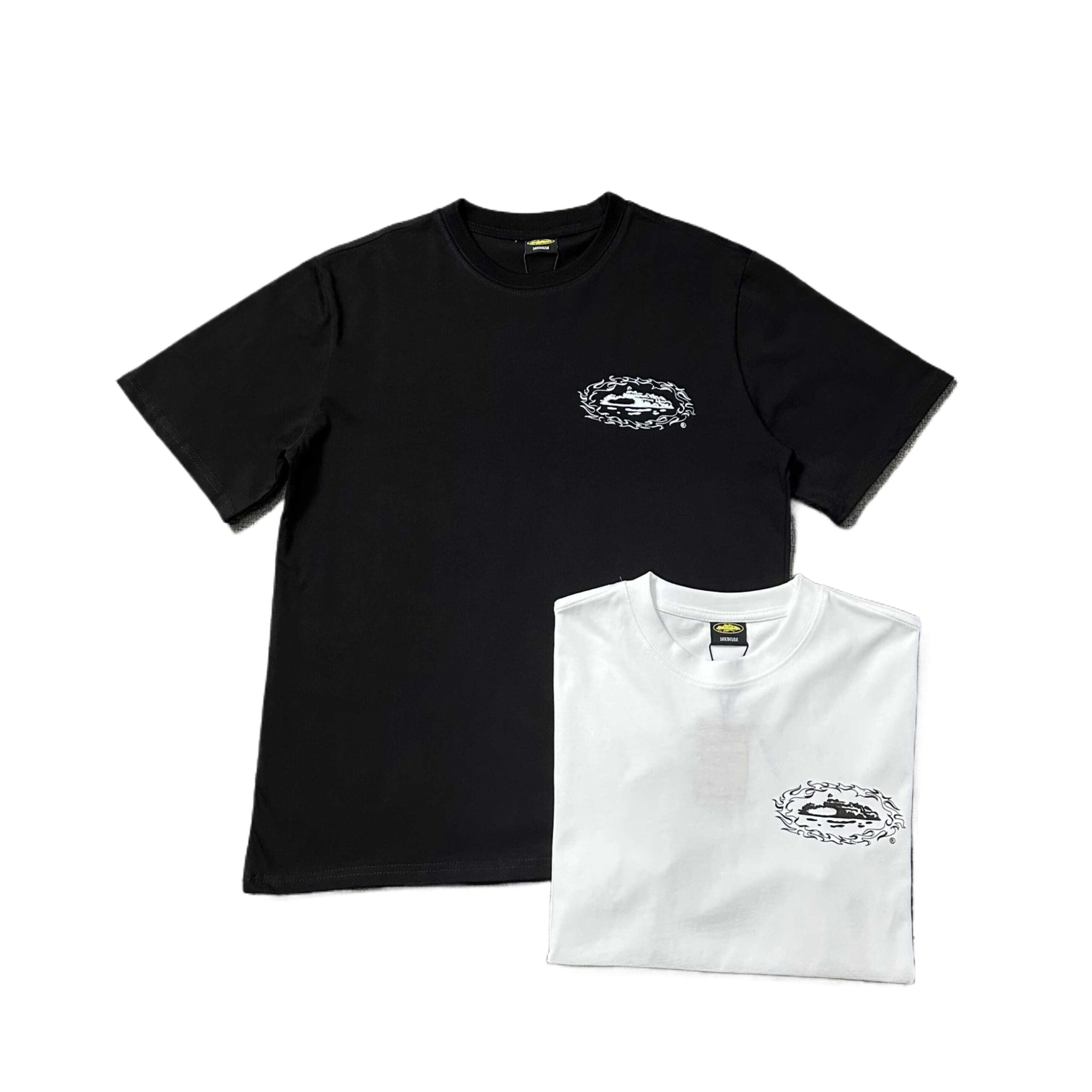 Corteiz Devil Island Flame Base T-Shirt