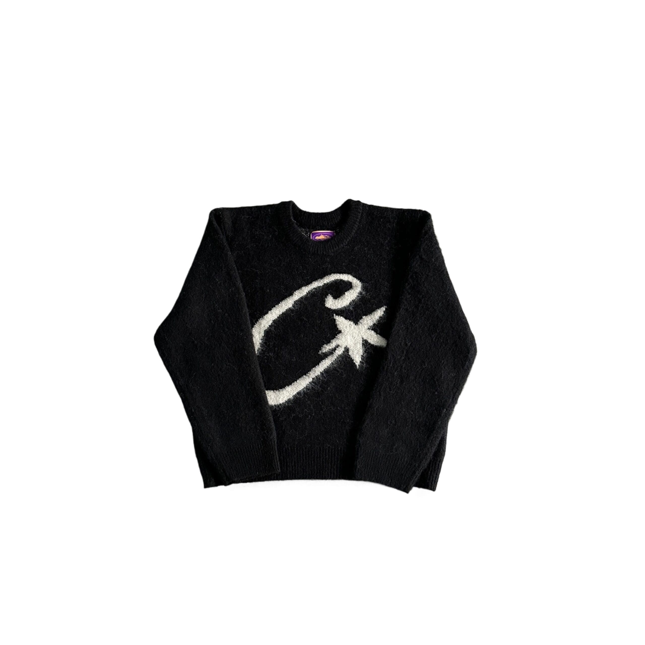 Corteiz Mohair Knit Sweater with Star Pattern