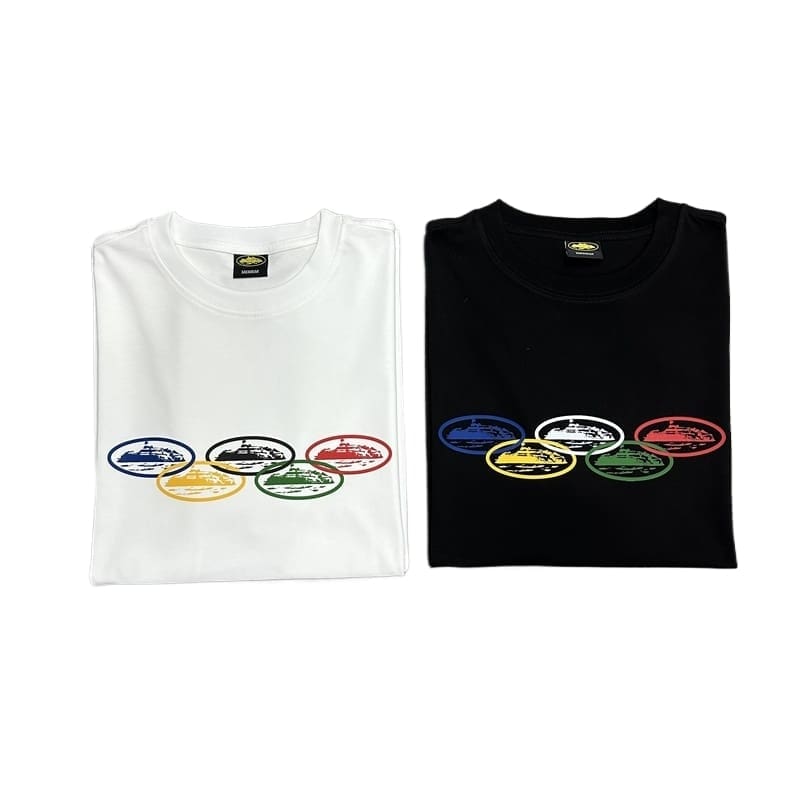 Corteiz Devil Island Color Pattern Short Sleeve Tee