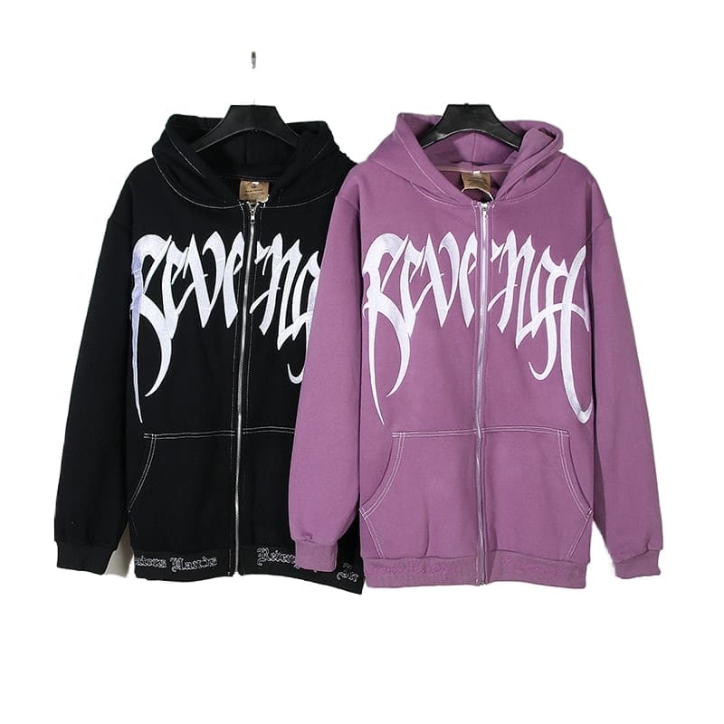 Revenge Fleece-Lined Cardigan Hoodie