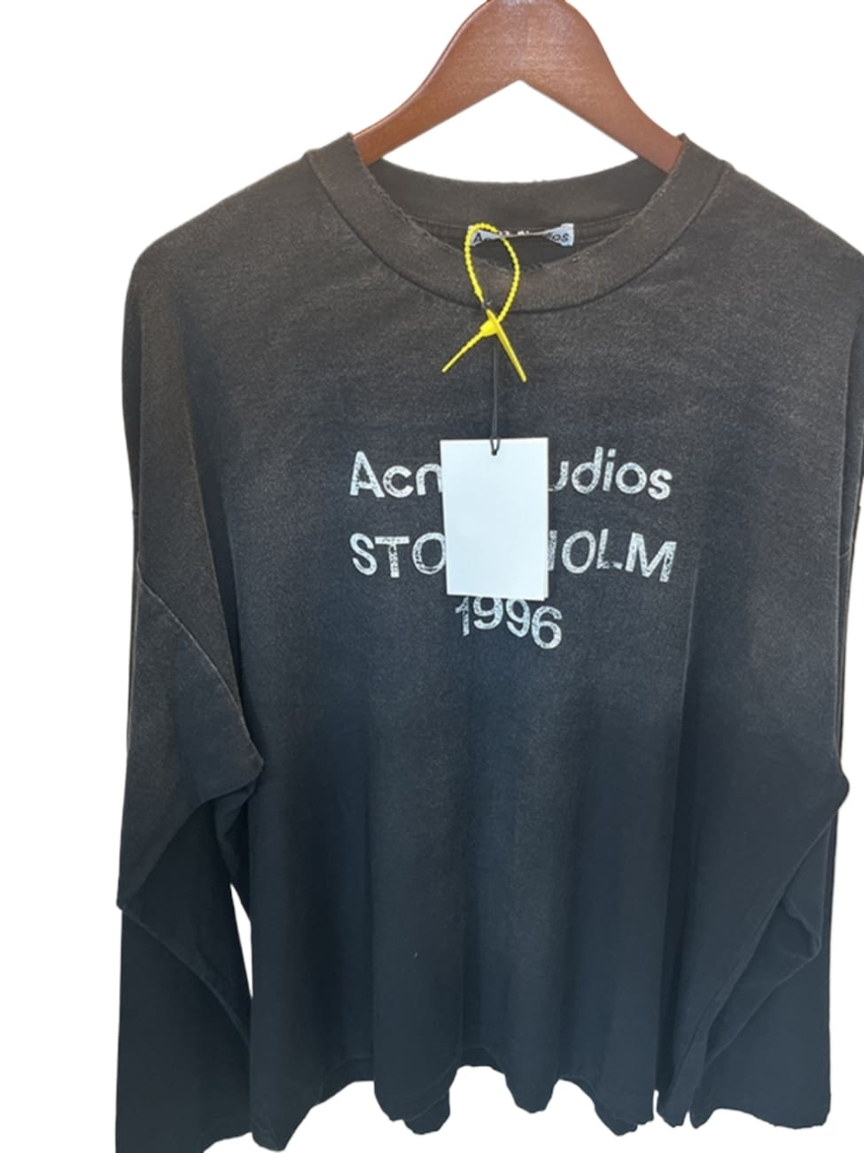 AC 1996 Retro Distressed Logo Long Sleeve Casual T-Shirt for Men and Women