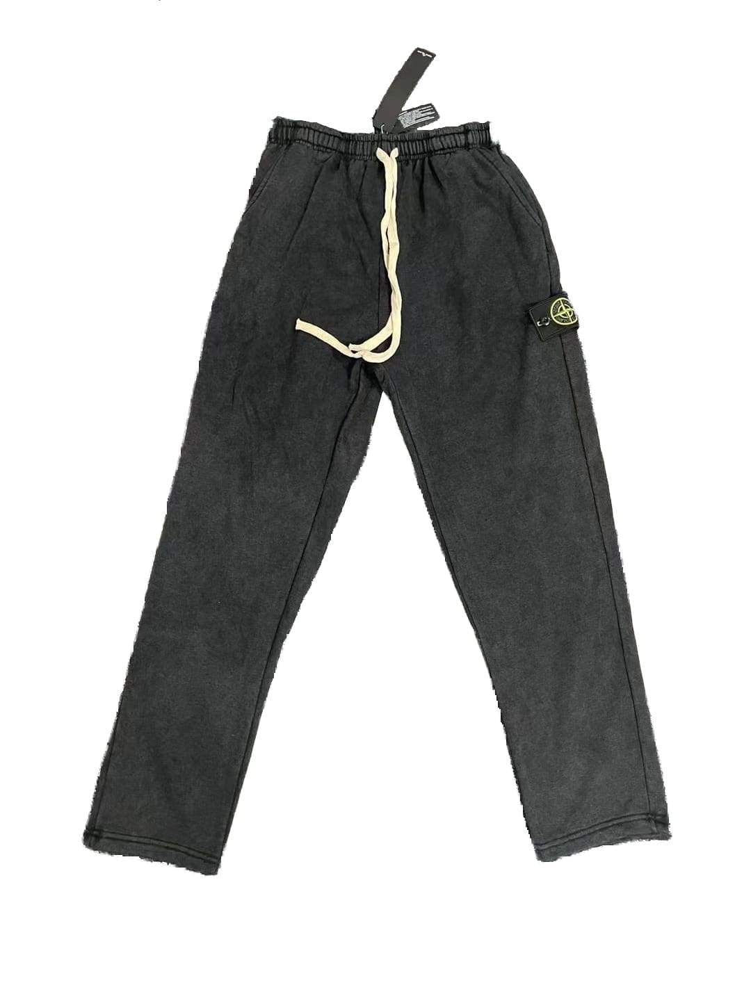 Stone Island Washed Distressed Cotton Pants