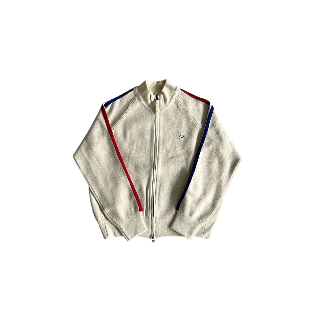 Corteiz Knit Zip Up Fleece Coat