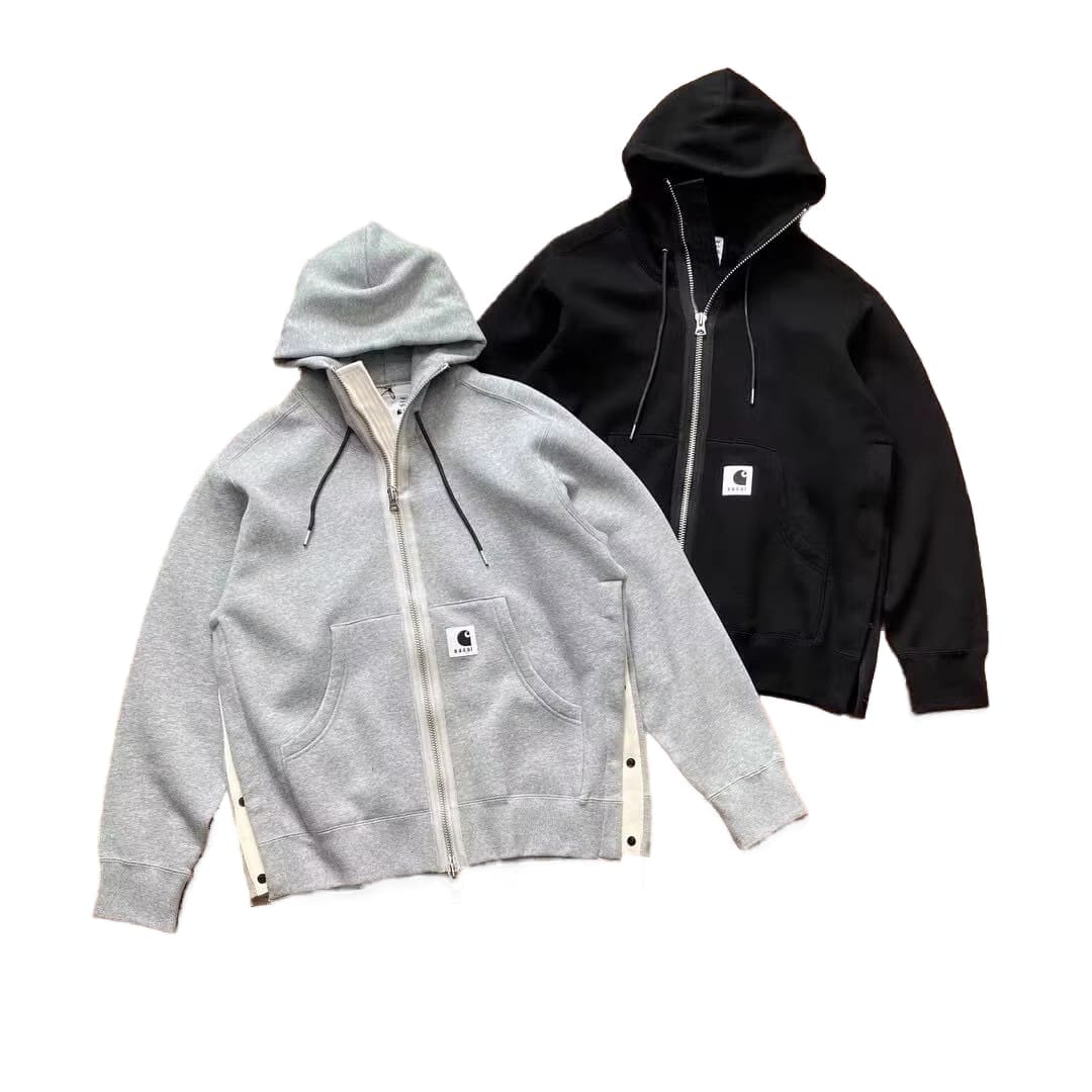 Sacai X Kaha Co-Branded Fleece Hoodie