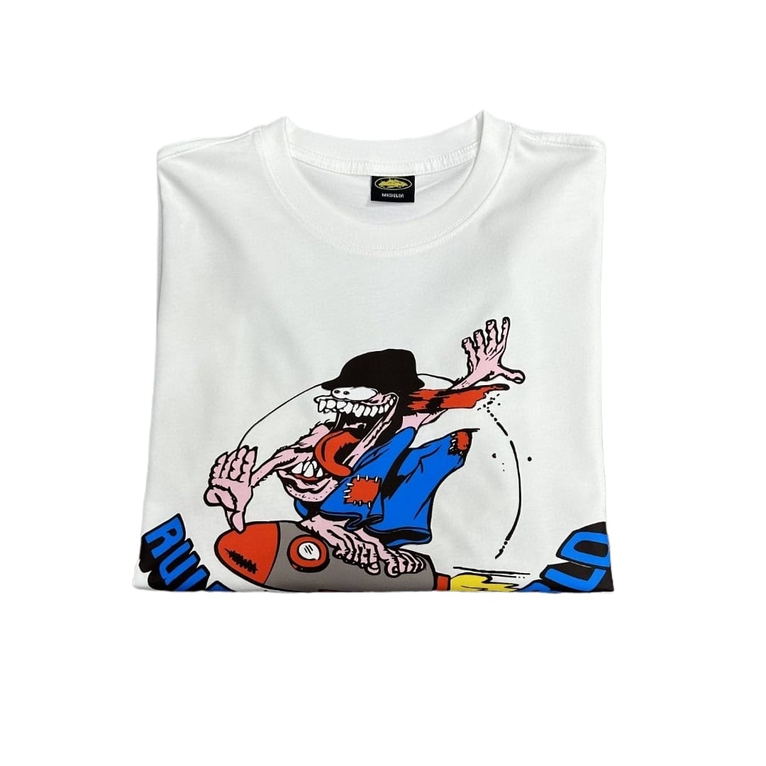Corteiz Devil Island Rocket Clown Print High Street T-Shirt