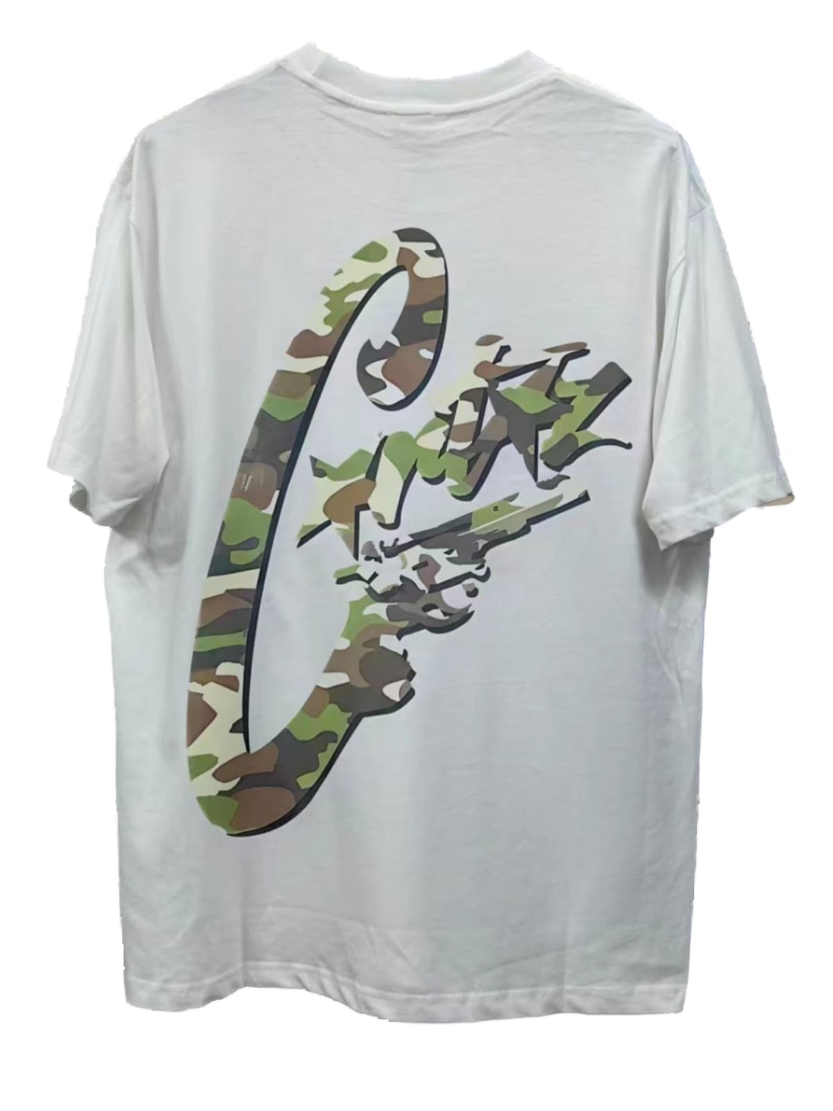 Corteiz Devil Island Camouflage Print T-Shirt Summer High Street Style