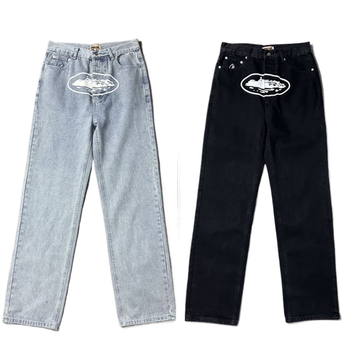 Corteiz Devil Island Printed Jeans