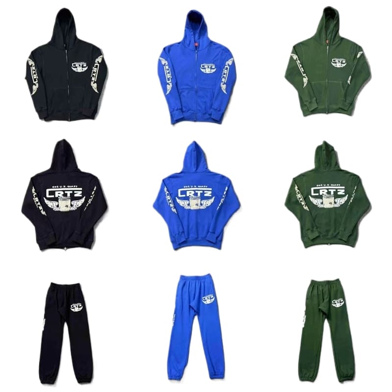 Corteiz Devil Island Letter Logo Cardigan