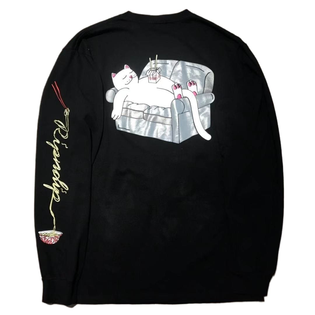 Ripndip Middle Finger Cat Long Sleeve Tee