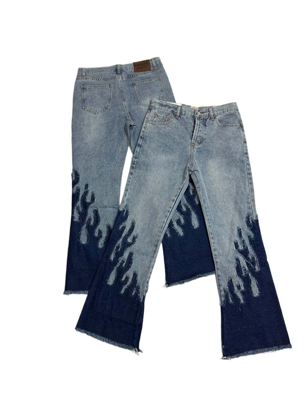 Gallery Dept Stitched Flame Bell-Bottoms