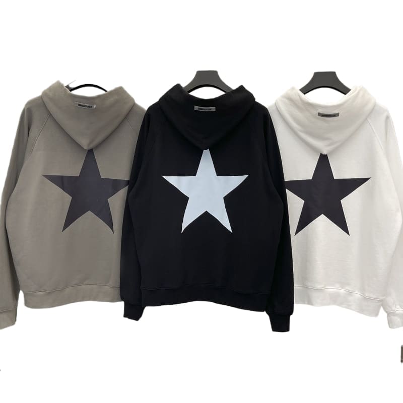 Fog Essentials Five-Pointed Star Zipper Sweater