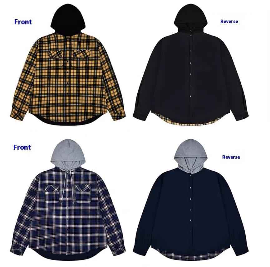 Grailz Talk Plaid Hooded Shirt